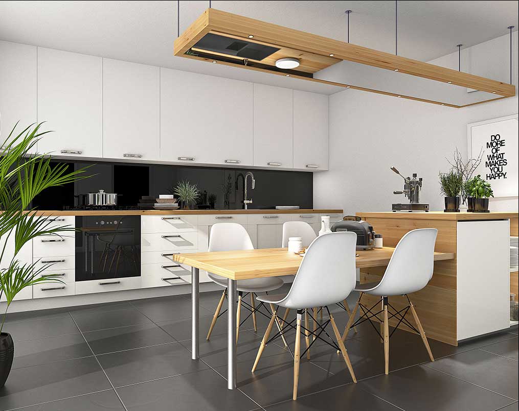 Carrelage au sol pour cuisine